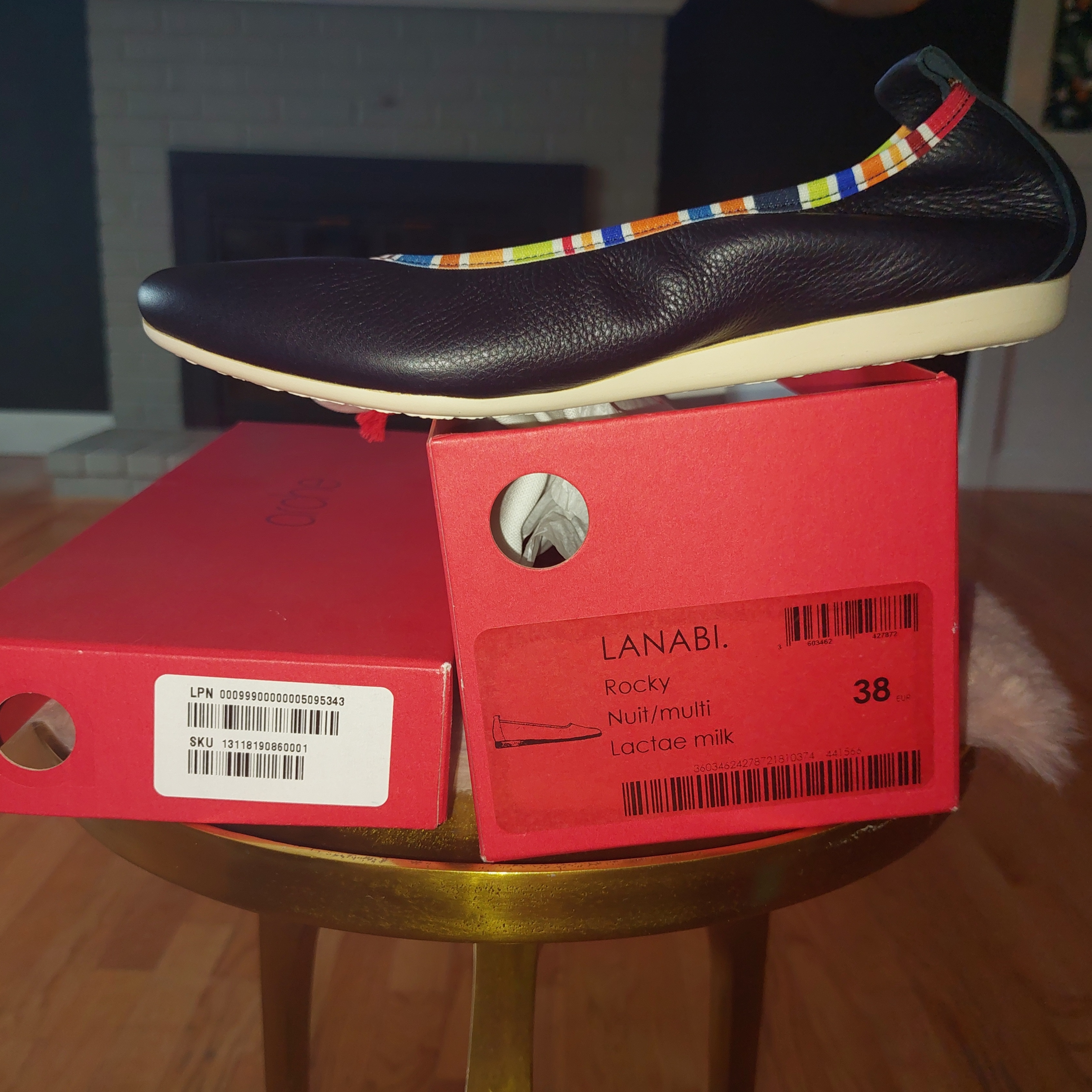 Arche Lanabi Flats In Black And Multi-Color